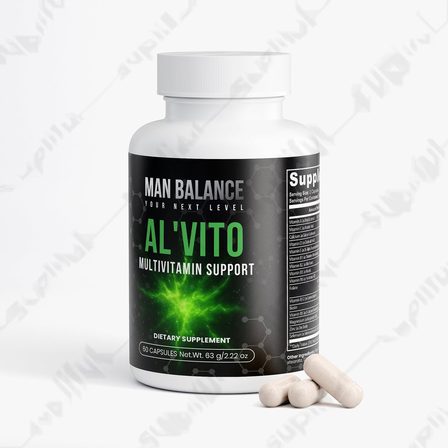 Man Balance Al'Vito Series Premium Men's Multivitamin Complex for Men 30+