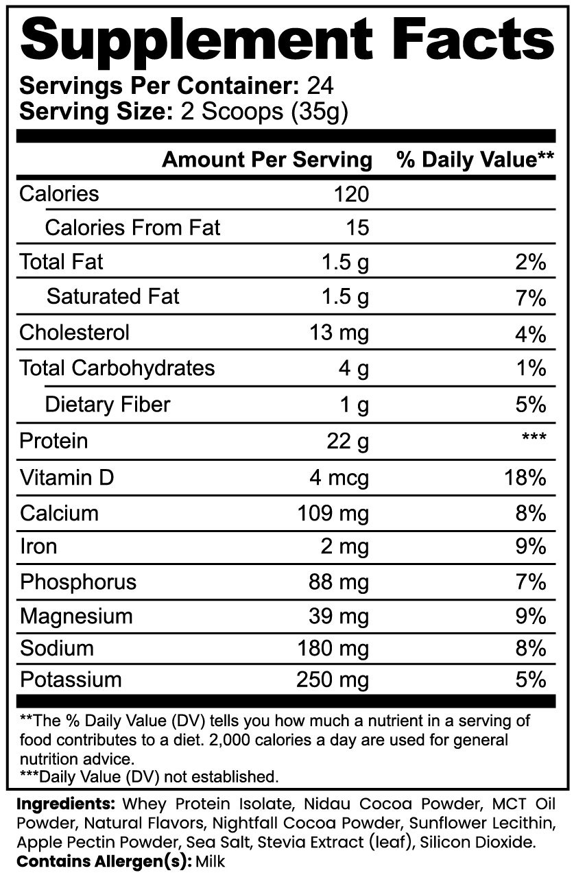 Premium Chocolate Whey Isolate | 22g Protein | Al'Proto by Man Balance USA