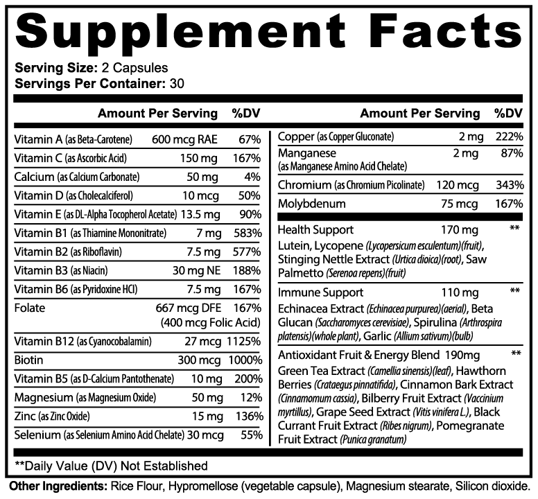 Man Balance Al'Vito Series Premium Men's Multivitamin Complex for Men 30+