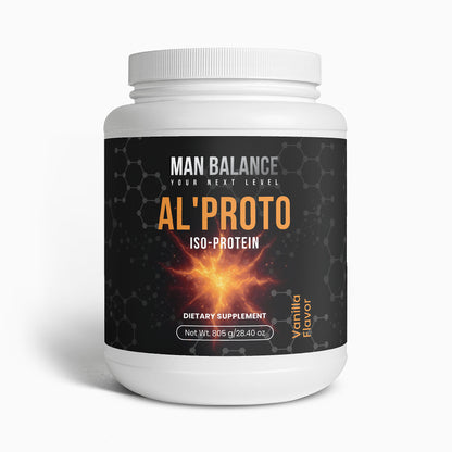 Premium Vanilla Whey Isolate | 22g Protein | Al'Proto by Man Balance USA